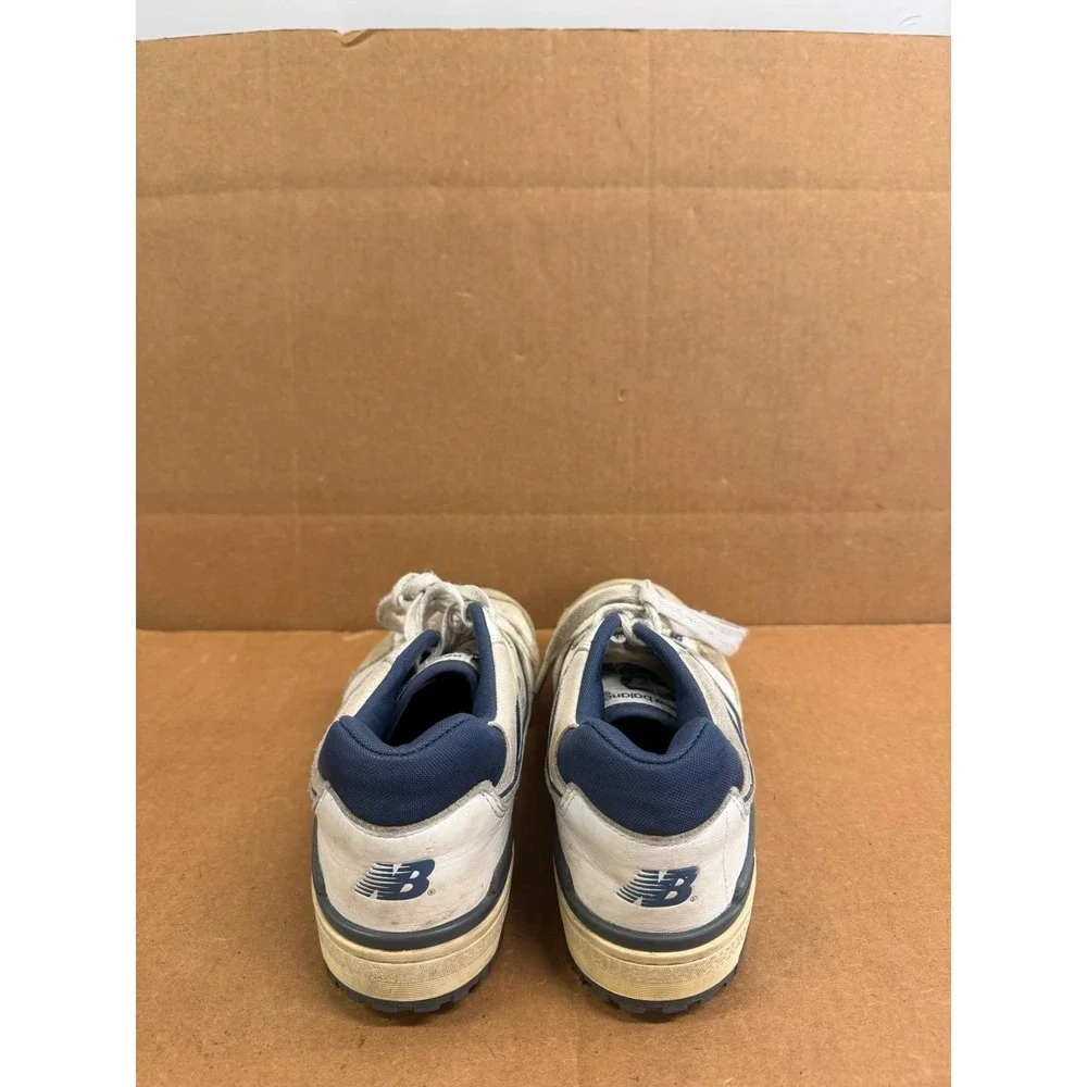 New Balance 550 Low Top Sneakers White Vintage Indigo BB550STG Mens Size 9 US